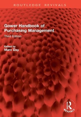 bokomslag Gower Handbook of Purchasing Management