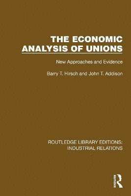 bokomslag Economic Analysis of Unions