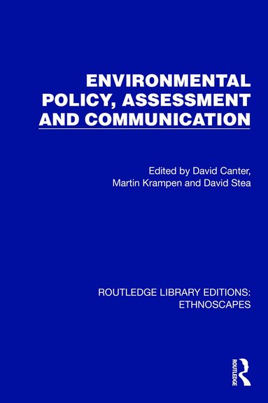 David Canter, Martin Krampen, David Stea - Environmental Policy, Assessment and Communication, Häftad