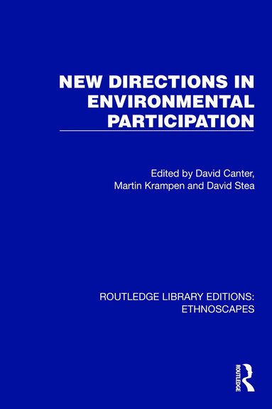 David Canter, Martin Krampen, David Stea - New Directions in Environmental Participation, Häftad