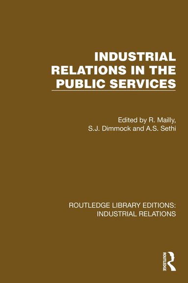 bokomslag Industrial Relations in the Public Services