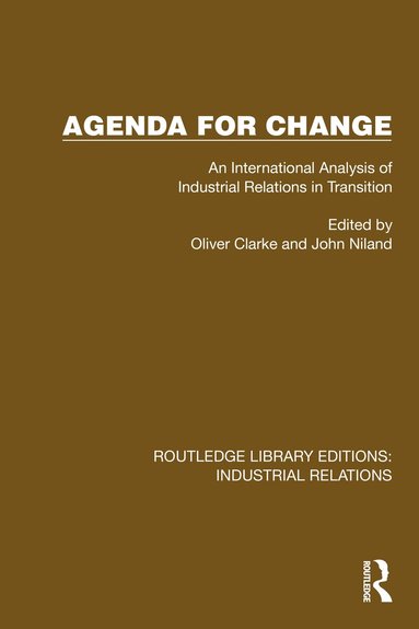 Oliver Clarke, John Niland - Agenda for Change, Inbunden