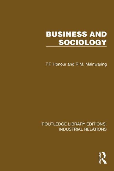 bokomslag Business and Sociology