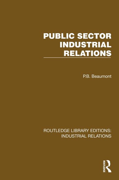 bokomslag Public Sector Industrial Relations