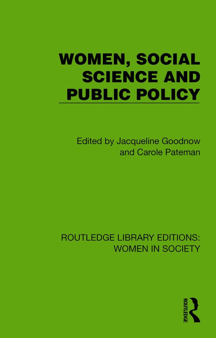 Jacqueline Goodnow, Carole Pateman, Jacqueline (Macquarie University) Goodnow - Women, Social Science and Public Policy, Häftad