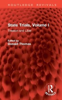 bokomslag State Trials,  Volume I