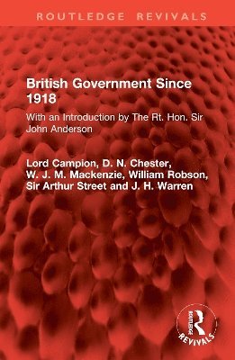 British Government Since 1918 1