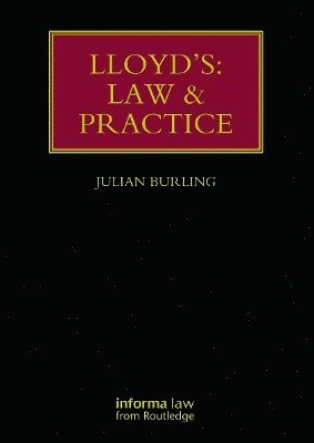 bokomslag Lloyd's: Law and Practice