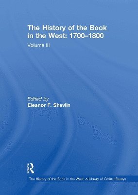 The History of the Book in the West: 17001800 1