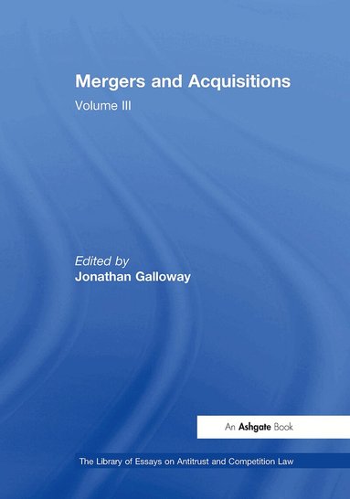 Jonathan Galloway - Mergers and Acquisitions, Häftad