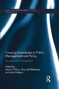 bokomslag Crossing Boundaries in Public Management and Policy