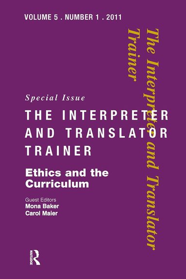 Mona Baker, Carol Maier - Ethics and the Curriculum, Häftad