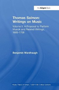 bokomslag Thomas Salmon: Writings on Music