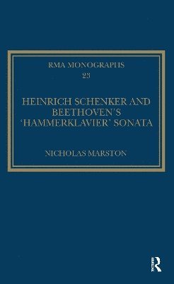 bokomslag Heinrich Schenker and Beethoven's 'Hammerklavier' Sonata