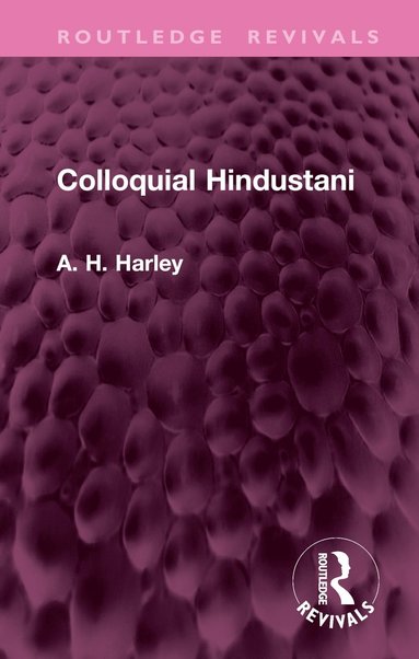 bokomslag Colloquial Hindustani