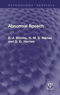 bokomslag Abnormal Speech