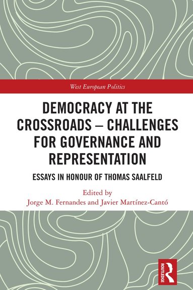 Jorge M. Fernandes, Javier Martínez-Cantó - Democracy at the Crossroads – Challenges for Governance and Representation: Essays in Honour of Thomas Saalfeld for Governance and Representation, Inbunden