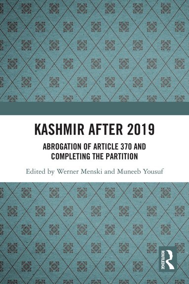 Werner Menski, Muneeb Yousuf - Kashmir after 2019, Häftad