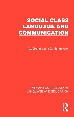 bokomslag Social Class, Language and Communication