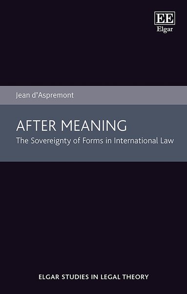Jean d’Aspremont - After Meaning, Häftad