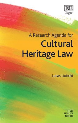 bokomslag Research Agenda for Cultural Heritage Law