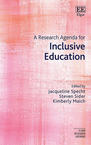 Jacqueline Specht, Steve Sider, Kimberly Maich - Research Agenda for Inclusive Education, Inbunden