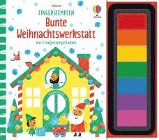 Fingerstempeln: Bunte Weihnachtswerkstatt