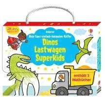 Kleine Kreativ-Werkstatt - Mein Ganz-einfach-Ausmalen-Koffer: Dinos, Lastwagen, Superkids, Häftad