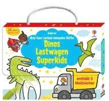 bokomslag Kleine Kreativ-Werkstatt - Mein Ganz-einfach-Ausmalen-Koffer: Dinos, Lastwagen, Superkids