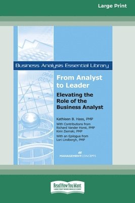 bokomslag From Analyst to Leader