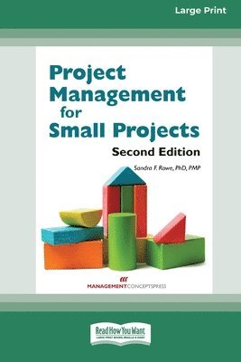 bokomslag Project Management for Small Projects [Large Print 16 Pt Edition]