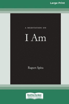 bokomslag A Meditation on I Am [Standard Large Print 16 Pt Edition]