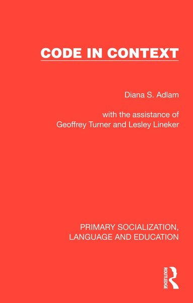 Diana S. Adlam - Code in Context, Häftad