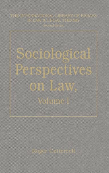 Roger Cotterrell - Sociological Perspectives on Law, Inbunden