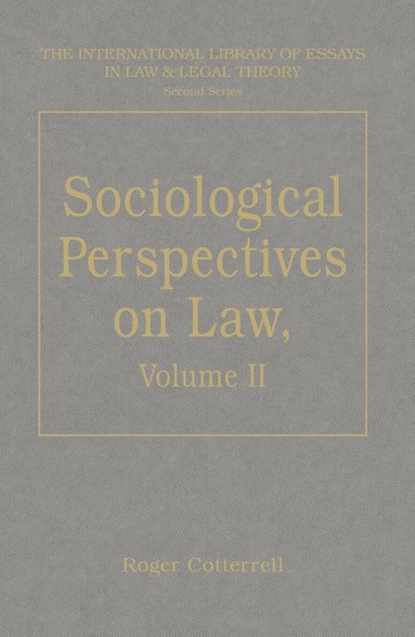 Roger Cotterrell - Sociological Perspectives on Law, Inbunden