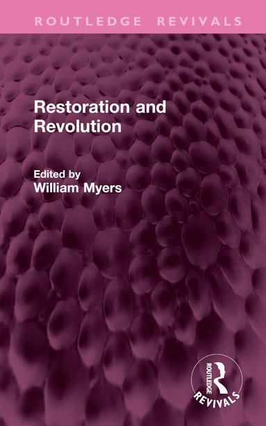 bokomslag Restoration and Revolution