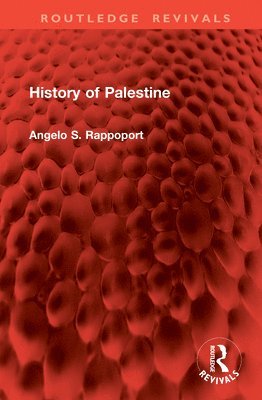 bokomslag History of Palestine