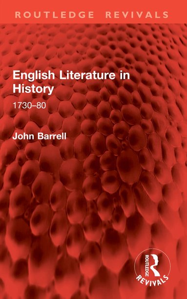 John Barrell - English Literature in History, Häftad