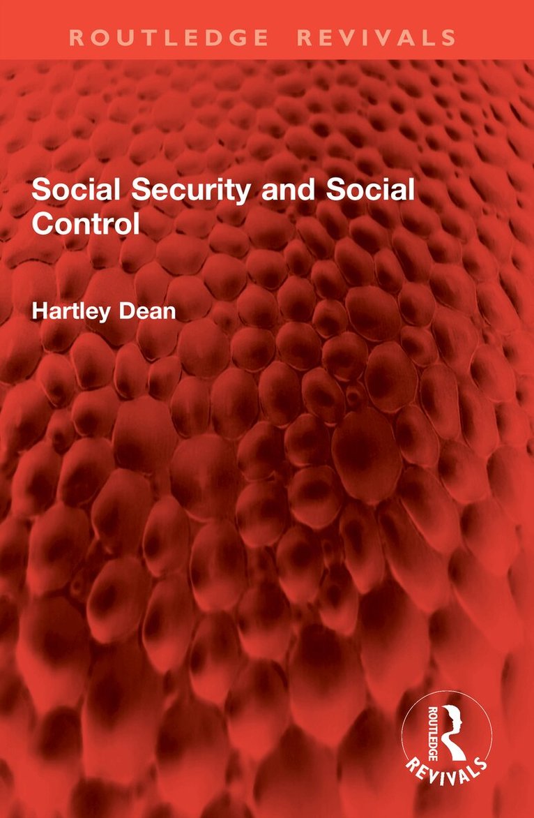 Hartley Dean - Social Security and Social Control, Häftad