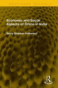 bokomslag Economic and Social Aspects of Crime in India