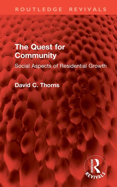 David C. Thorns - Quest for Community, Inbunden