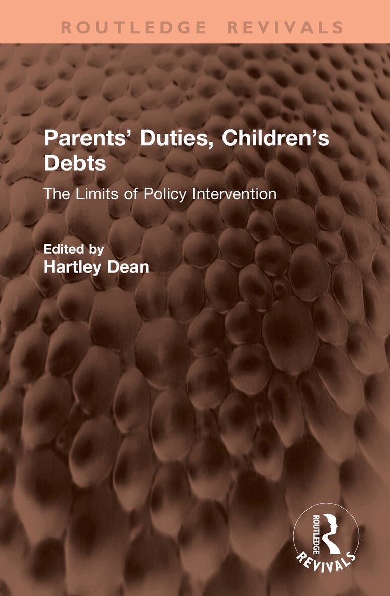 Hartley Dean - Parents’ Duties, Children’s Debts, Inbunden. Tillgänglighet: Kommande