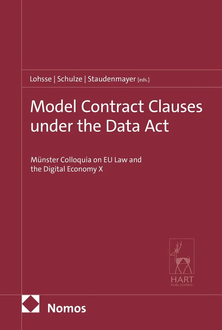 Sebastian Lohsse, Reiner Schulze, Dirk Staudenmayer - Model Contract Clauses under the Data Act, Inbunden. Tillgänglighet: Kommande