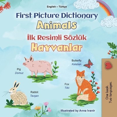 Kidkiddos Books, KidKiddos Books - First Picture Dictionary - Animals (English Turkish Bilingual Children's Book), Häftad