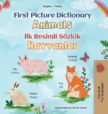 Kidkiddos Books, KidKiddos Books - First Picture Dictionary - Animals (English Turkish Bilingual Children's Book), Inbunden