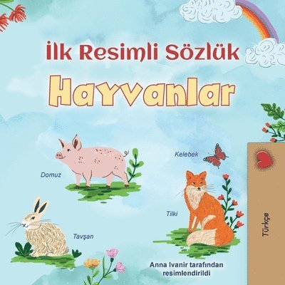 First Picture Dictionary - Animals (Turkish Children's Book)