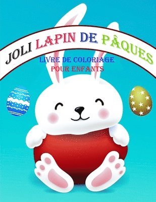 bokomslag Livre de coloriage de lapin de Pâques pour les enfants