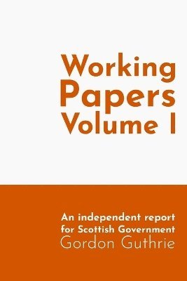 bokomslag Working Papers Vol 1