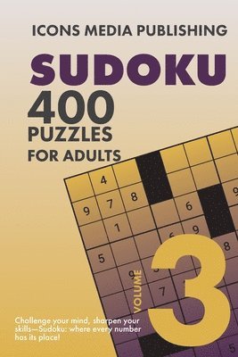 bokomslag 400 Very Hard Level Sudoku Puzzles Volume 3