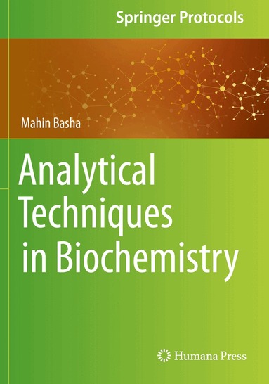 Mahin Basha - Analytical Techniques in Biochemistry, Häftad